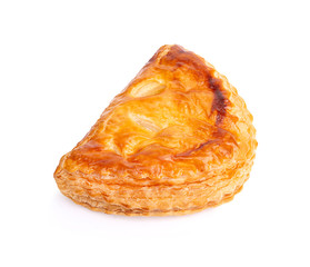 Fruit pie isolated on white background