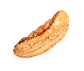 Fruit pie isolated on white background