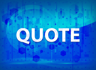Quote midnight blue prime background