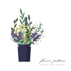 Floral composition with colorful flower.