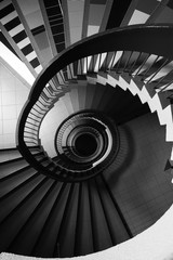 spiral stairs.