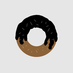 Donut icon vector