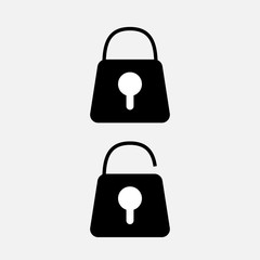 Lock and Unlock icon design