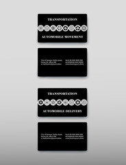 Business card containing contact information making it easier to find clients for promoting goods and services in the financial market