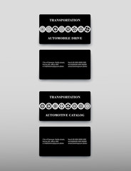 Business card containing contact information making it easier to find clients for promoting goods and services in the financial market