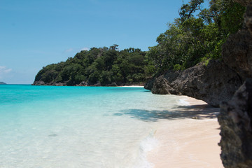 Pristine Puka Shell Beach on Boracay Island, Philippines