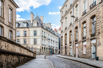 Scenic view of the town of Rennes in France