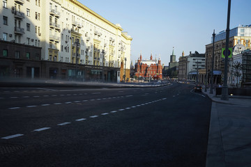 Naklejka premium Sights of a European city by day
