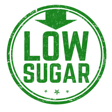 Low Sugar Sign Or Stamp