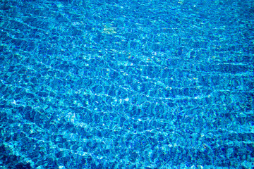 Blue water background blur