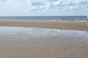 the Northern coast of the white sea in the summer