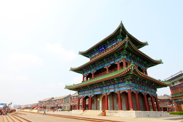 Naklejka premium traditional Chinese style antique buildings