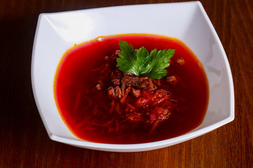 Russian borcht soup