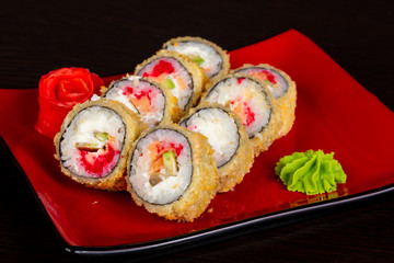 Japanese roll with crab