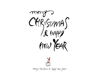 성탄절 / 손으로 그린 성탄전 카드