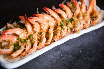 Garlic fans shrimp