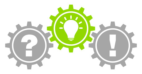 Gears Question, Idea & Answer Grey/Green