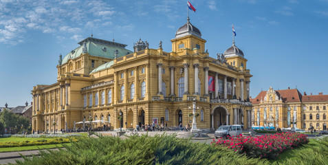 Obraz premium National Theater in Zagreb
