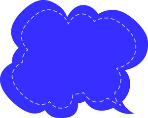 Japanese style color cute Stitched cloud