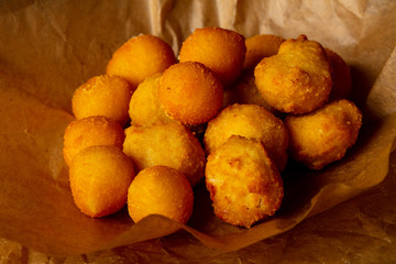 Hot tasty potato balls