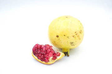 Pomegranate isolated on white background