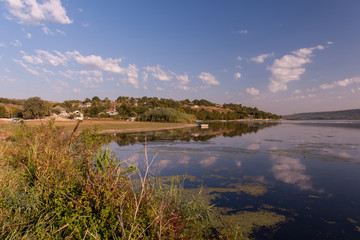 summer landscape with river