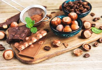 Chocolate and nuts