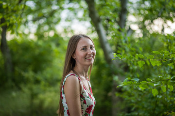 Fototapeta premium Beautiful young lady