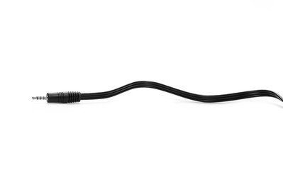 Telecommunication cables, isolated on white background