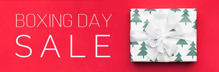 Boxing Day Sale Banner. Christmas Shopping, Offer, Sale Concept.