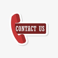 Contact us sticker, call, contact us, contacts, email, message 