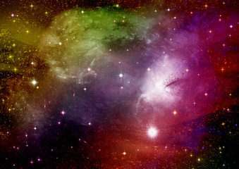 galaxy in a free space