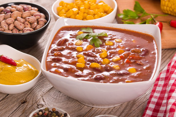 Beef chili. 