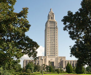 Blue Skies at the State Capital Building Baton Rouge Louisiana