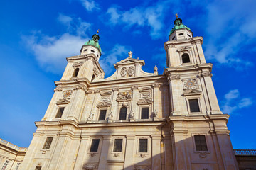 Fototapeta na wymiar Cathedral in Salzburg Austria