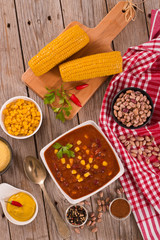Beef chili. 