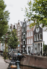 Bicycle parking next to Amsterdam City Center