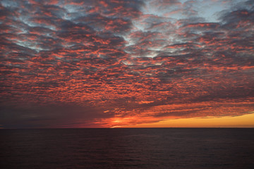 Sonnenuntergang auf See © Sarah