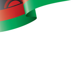 Malawi flag, vector illustration on a white background