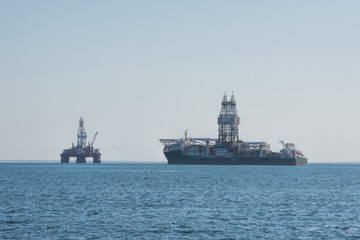 Fototapeta premium oil rig in Namibia