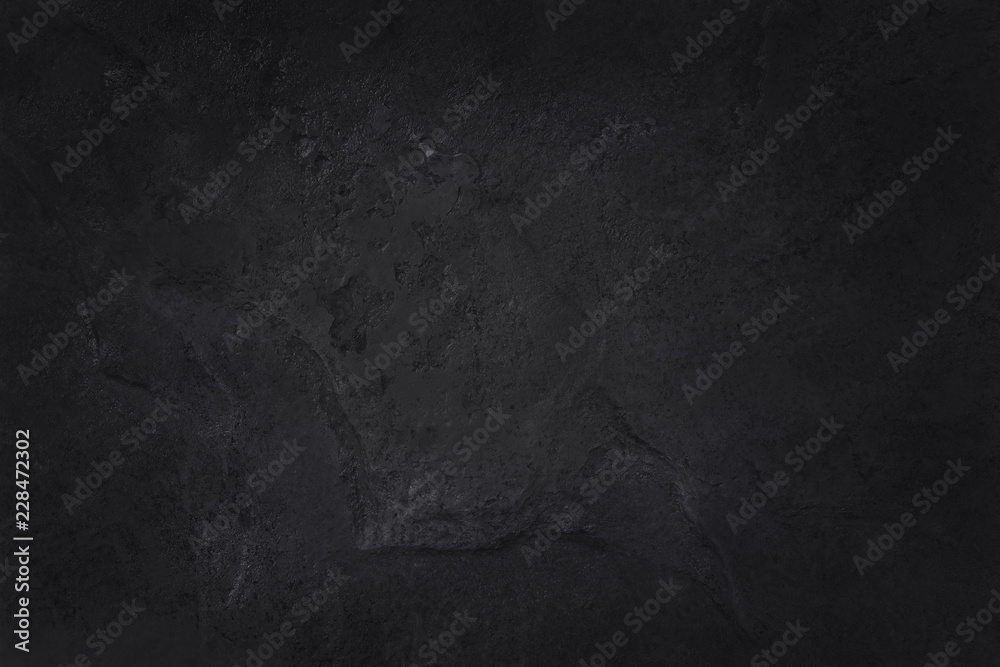 Wall mural dark grey black slate texture in natural pattern with high resolution for background and design art 