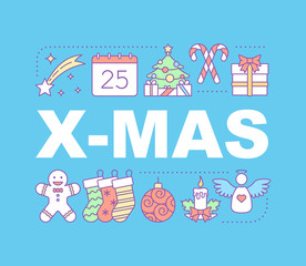 Christmas word concepts banner
