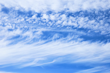 Blue sky with white clouds