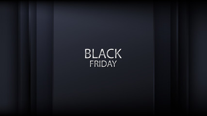 Modern gray black friday design