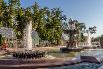 fountain in pushkin square Moscow