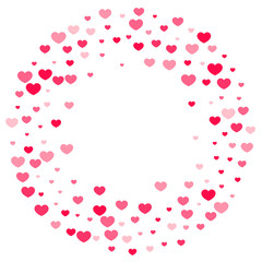 Heart confetti background.