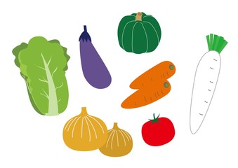 お野菜コーナーのイラスト