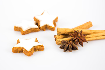 Zimtsterne als Freisteller