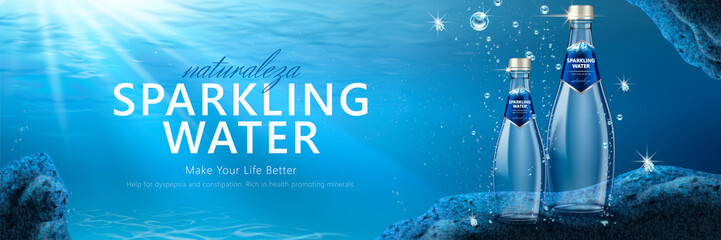 Sparkling water banner ads