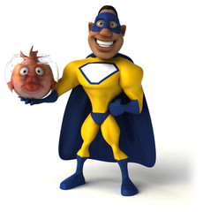 Fun superhero - 3D Illustration